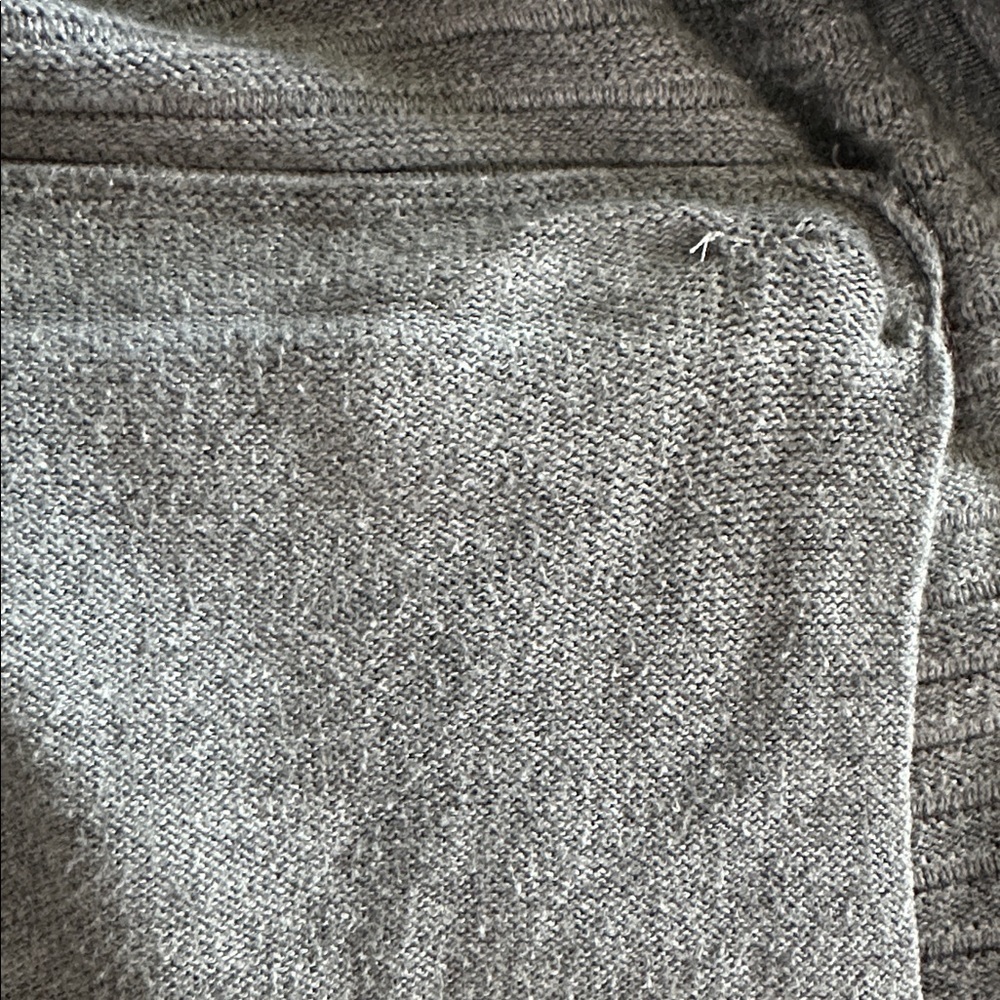 Lands’ End Outfitters Gray Zip-Front Knit Jacket | Size XS - Picture 14 of 17